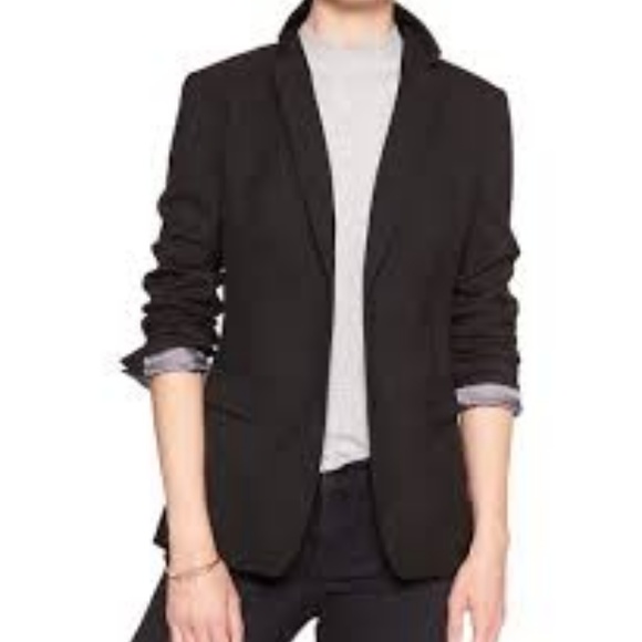 Banana Republic Jackets & Blazers - BANANA REPUBLIC Factory Core Black Blazer 10P EUC